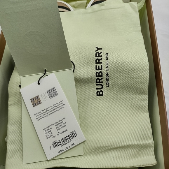 Burberry Thompson Stripe Icon Men's Sneaker - Picture 9 of 11